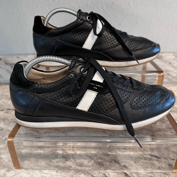 DOLCE & GABBANA Leather Colorblock Pattern Sneakers Sz 8.5 - Picture 3 of 10